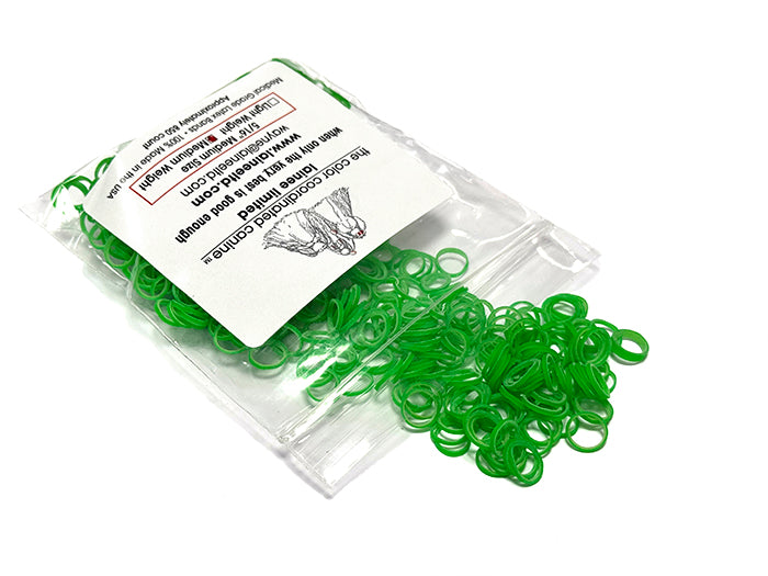 LAINEE - LATEX BANDS MEDIUM LIME GREEN 5/16