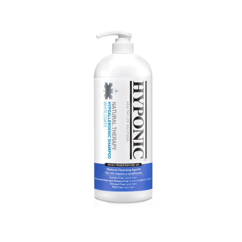 Hypoallergen sjampo for hvit pels 1,5L
